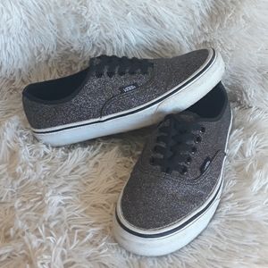 Rainbow glitter vans